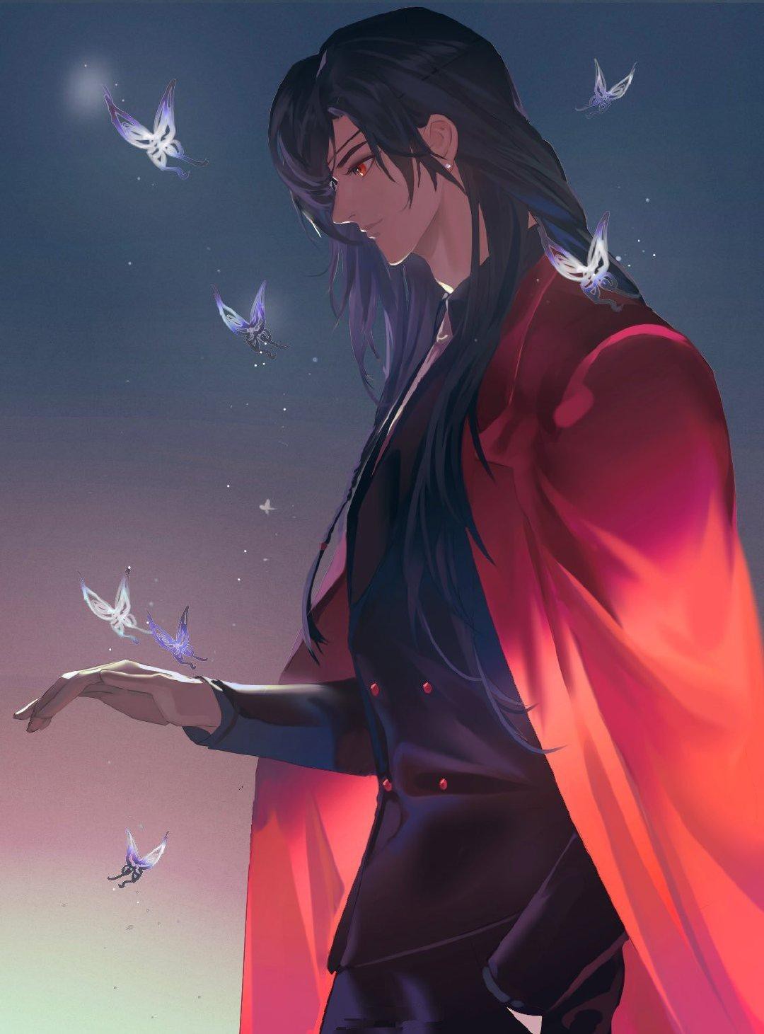 穿西装的花花也很帅呢 画师x:xianduquaitan #天官赐福