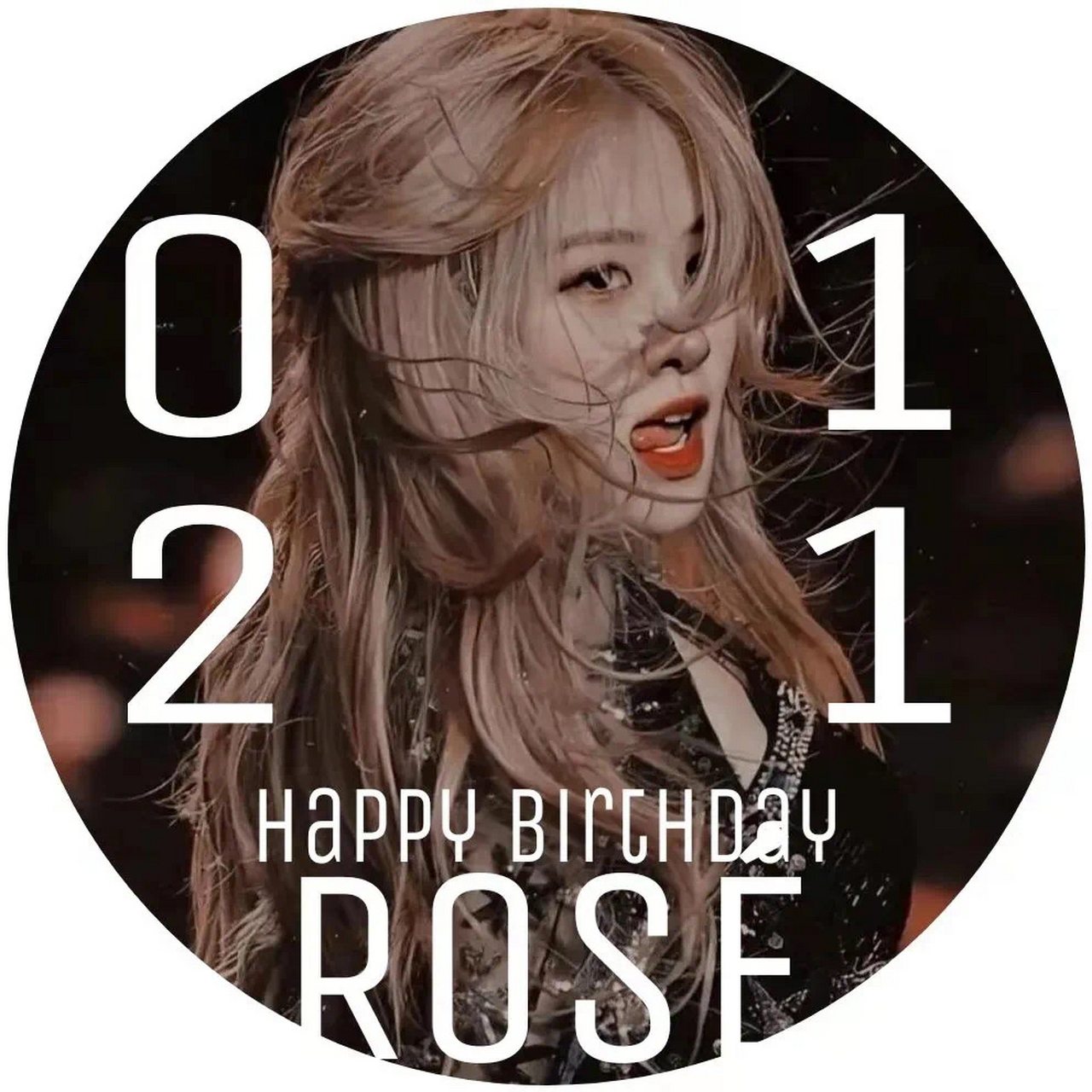 rosé生日应援头像立马送到!happy birthday#blackpink