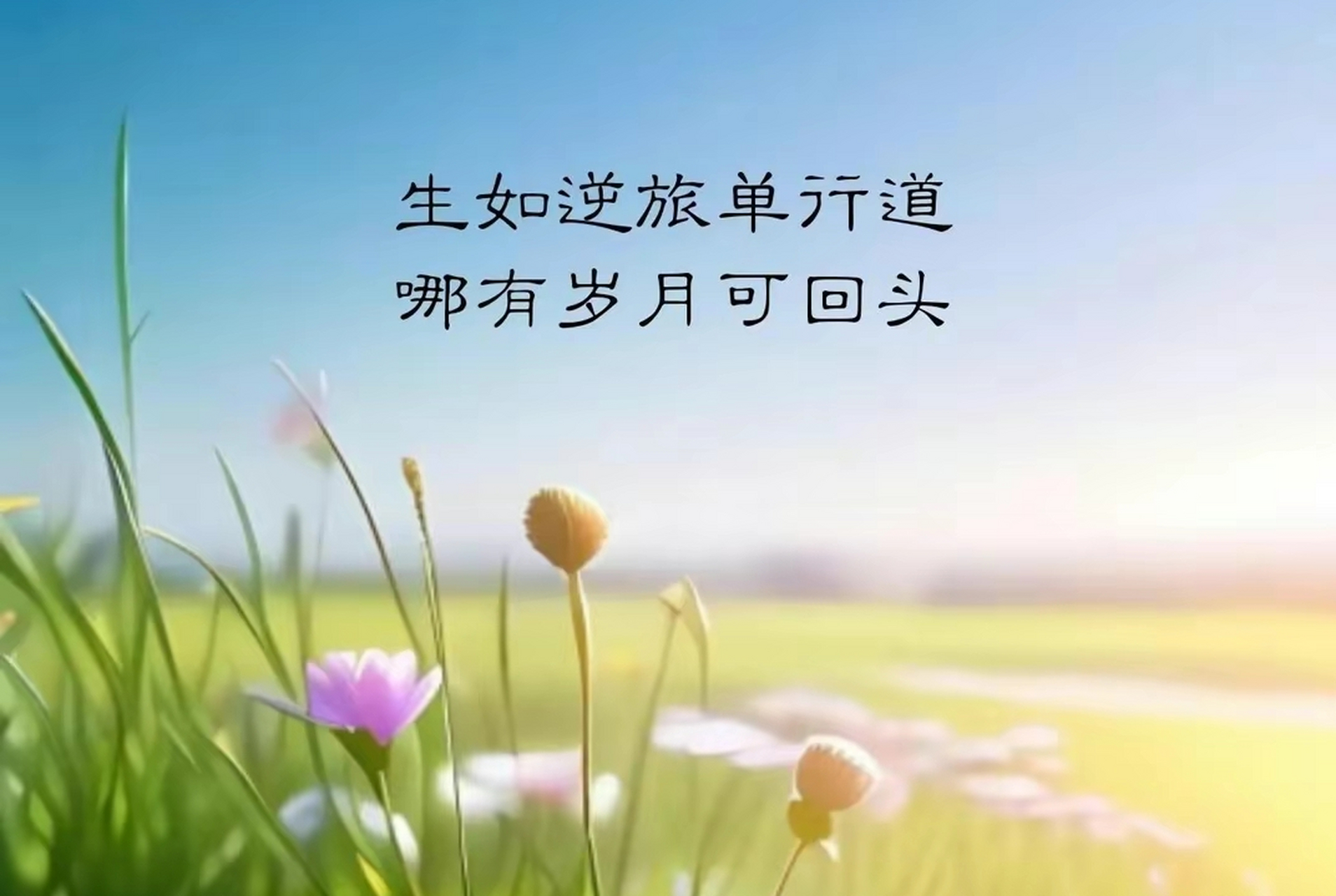 生活很苦,得自己加糖.