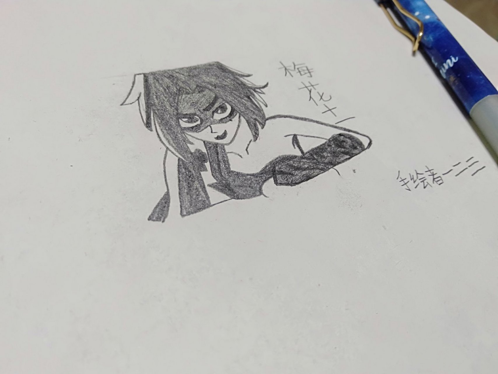 今天手绘了梅花十一