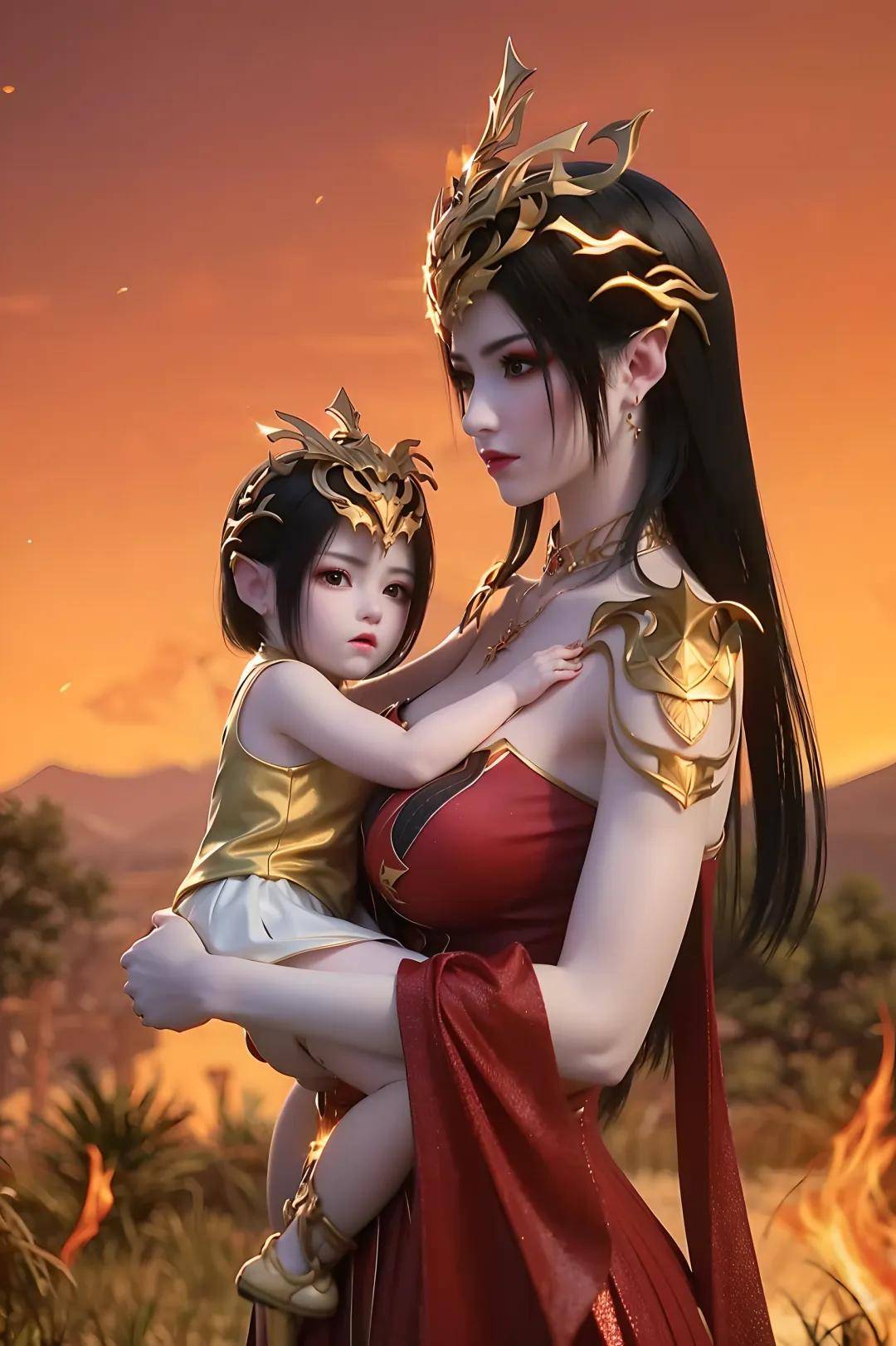 萧潇是《斗破苍穹》中男主角萧炎与蛇人族美杜莎女王彩鳞的女儿