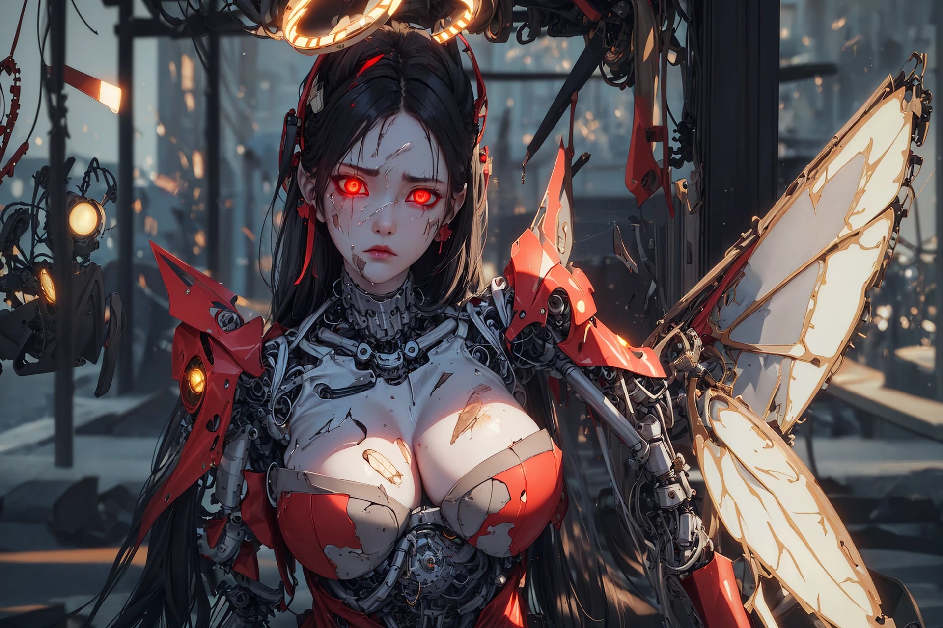 赛博美人 机甲少女 #赛博朋克2077# #美女