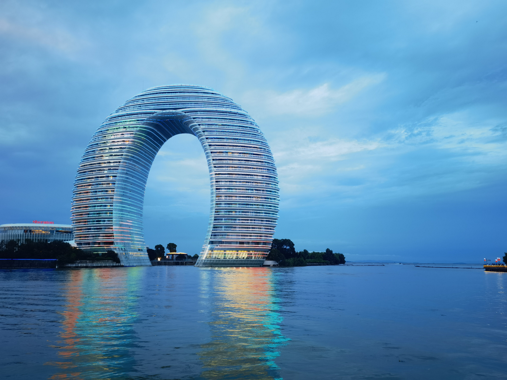 浙江湖州202307 湖州太湖喜来登温泉度假酒店,又名月亮酒店,于2008年5