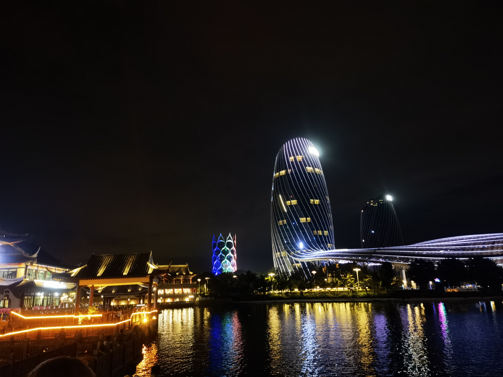 海南海花岛夜景图片图片