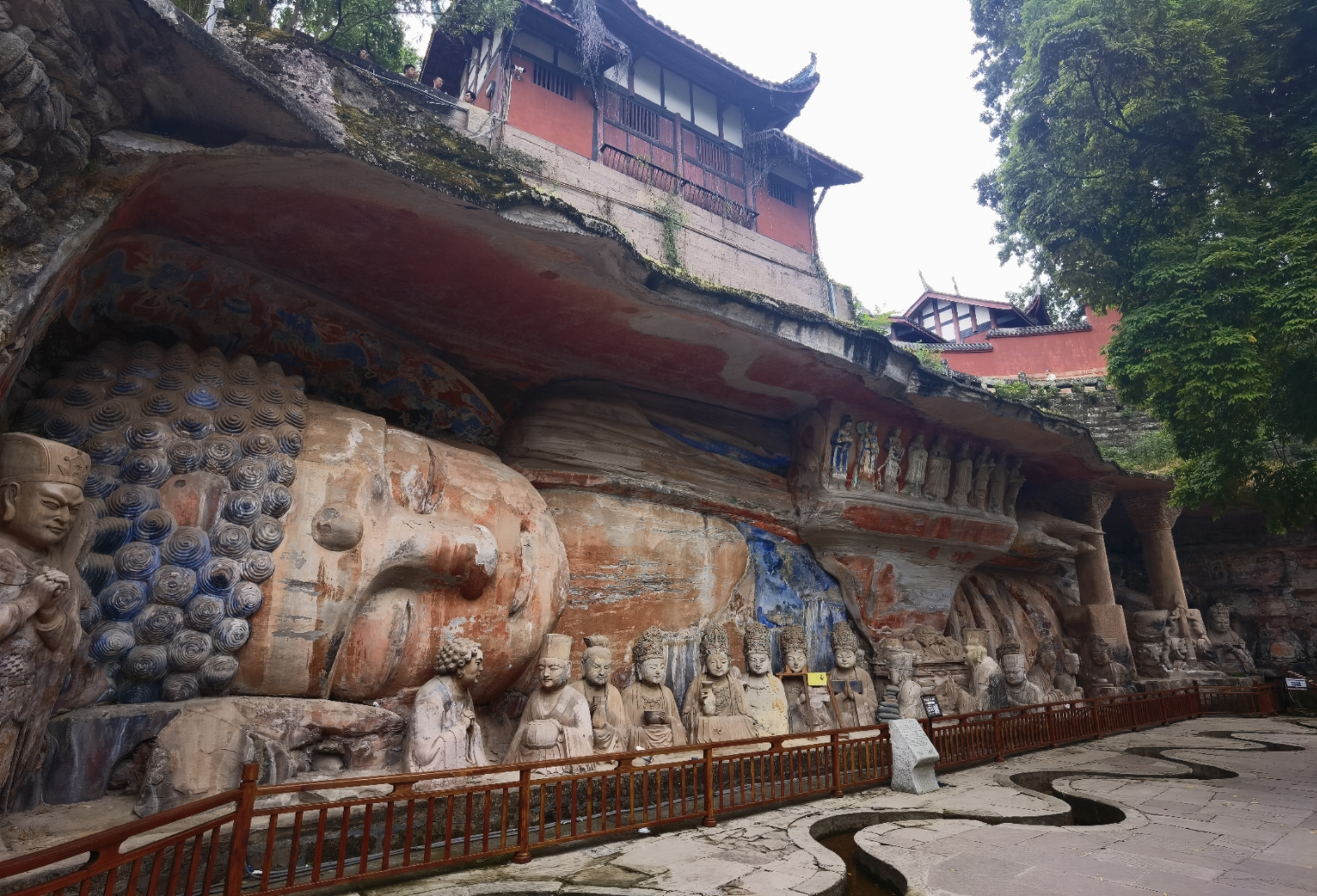 重庆大足202305 宝顶山摩崖石刻建于南宋淳熙六年,是高僧用70年建成.