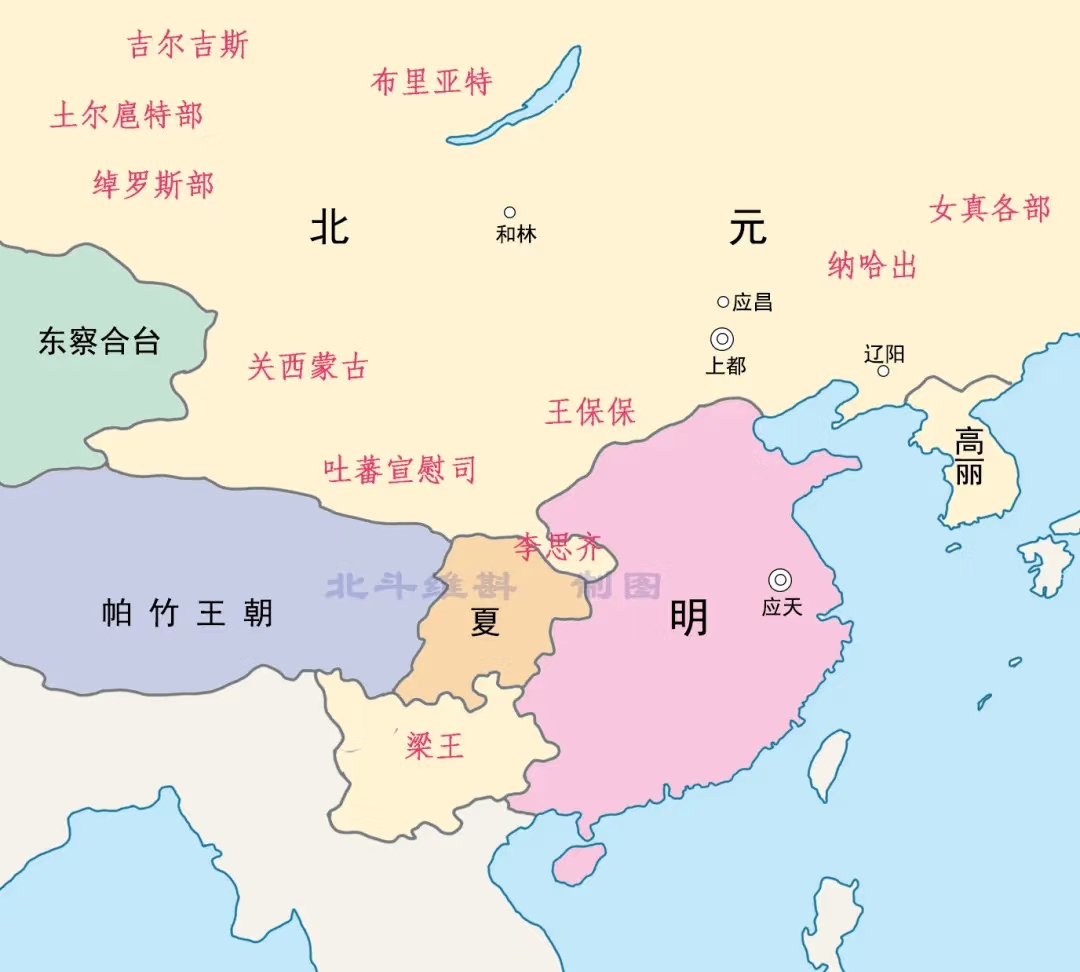 攻击,争权夺利,无法形成一股团 瓦剌鞑靼兀良哈瓦剌地图图片明朝瓦刺