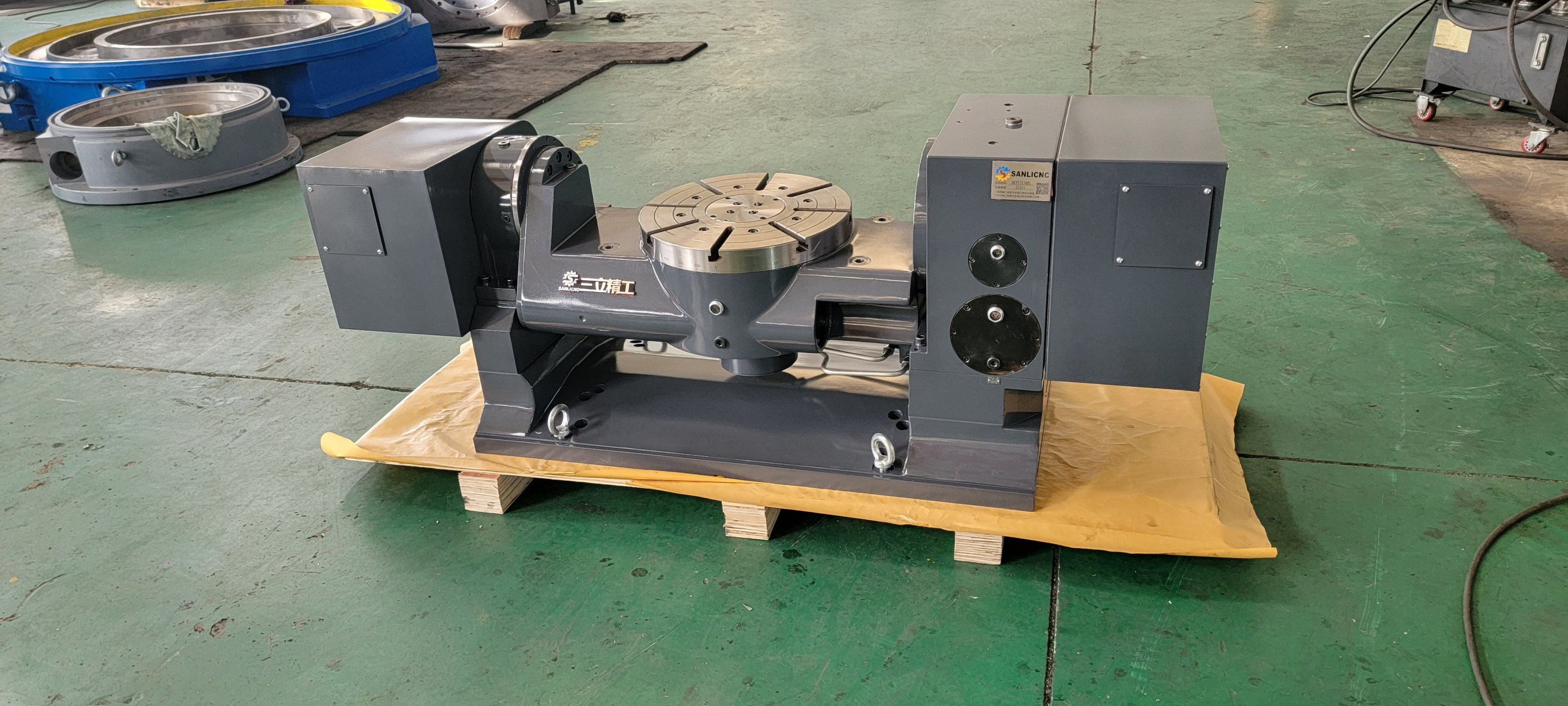 三立精工 大型第四轴转台,第五轴,数控分度盘 ,立卧两用数控转台