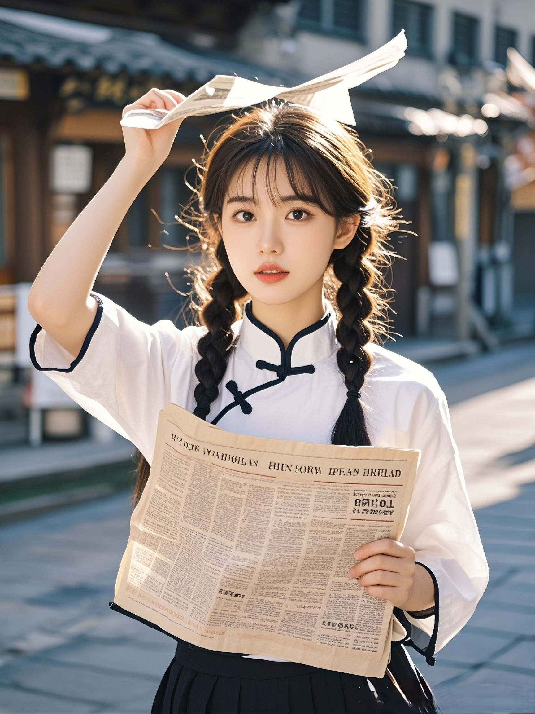 民国时代卖报还能维持生计,现在手机什么都有了,现在大批的无所事事的