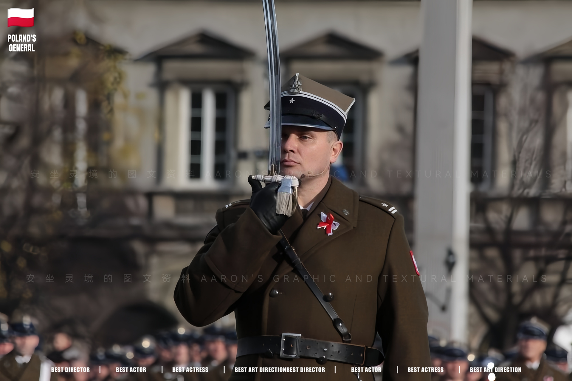 9197波兰陆军仪仗队的冬装大衣 #波兰# #波兰举行盛大阅兵