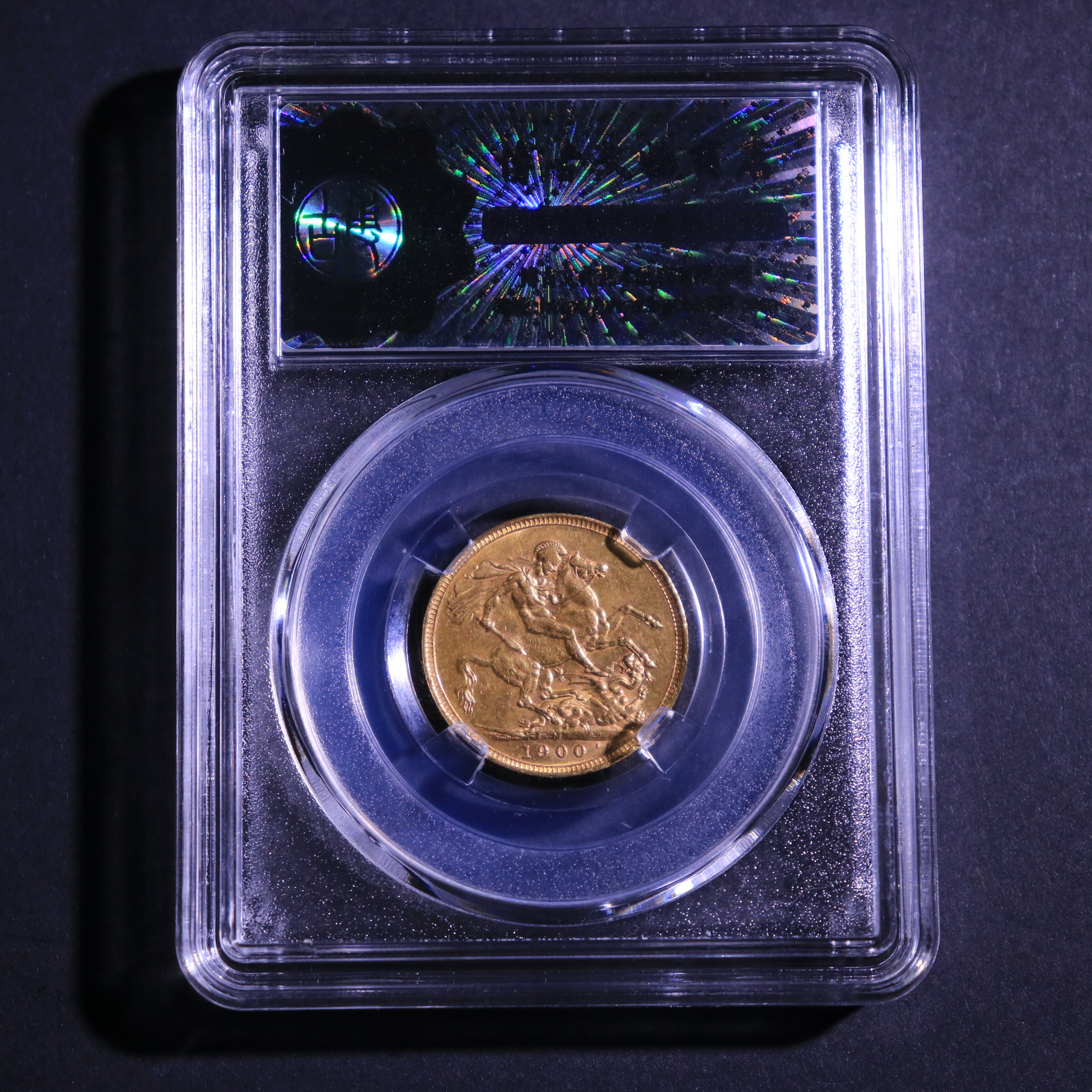 英国马剑金币,亦称索维林金币,即 1 英镑.