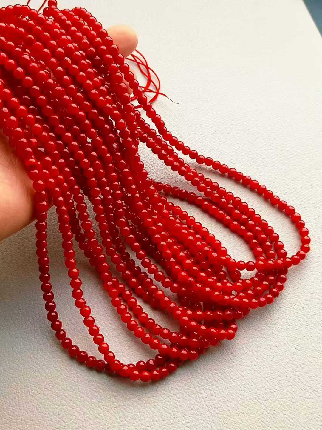 龙石种老红翡翠项链