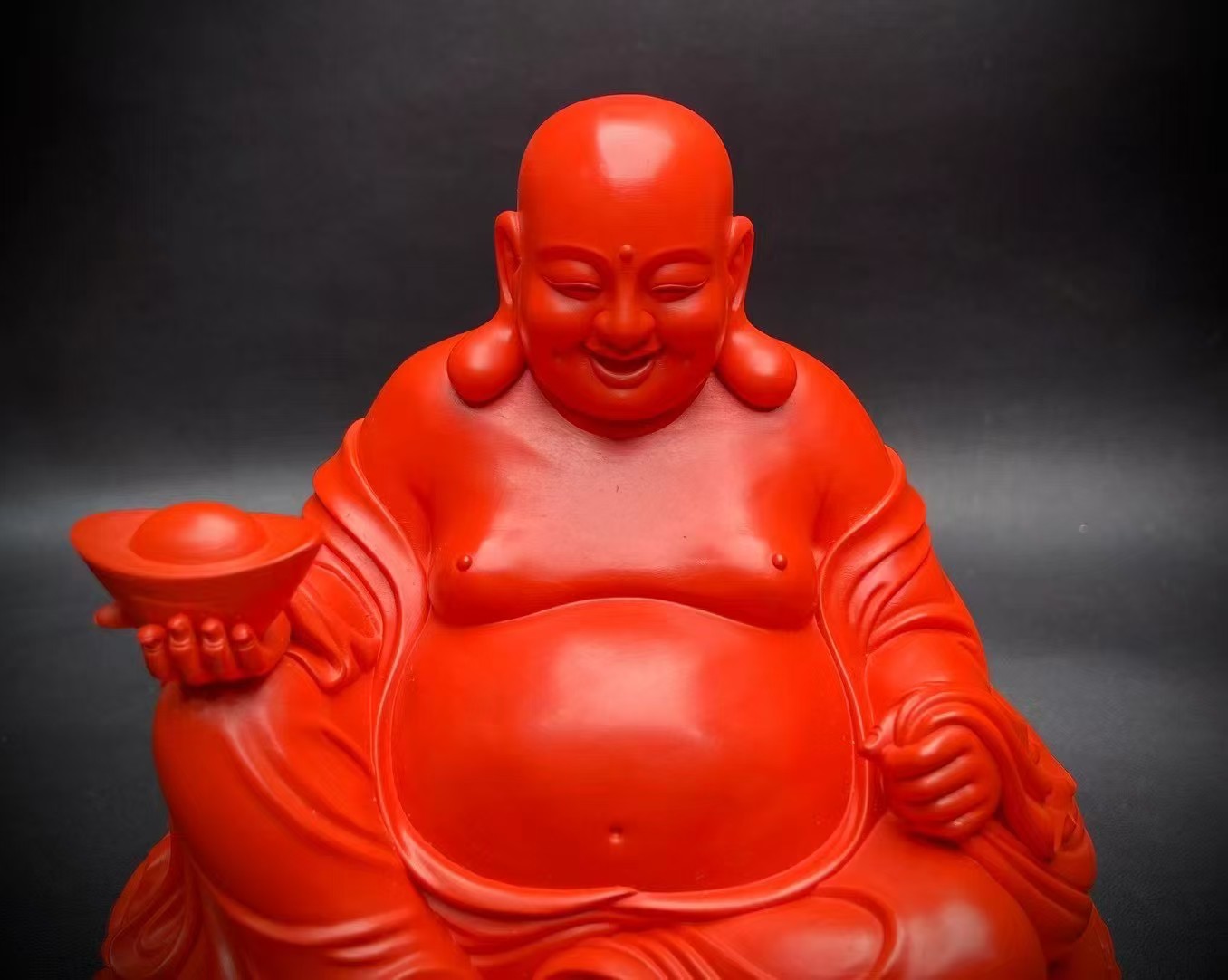 赤珠灵砂～新到弥勒佛摆件 超级喜欢的一尊弥勒佛 悠然自得 慈颜常