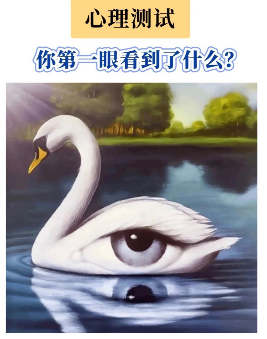 心理测试 第一眼看到了什么?