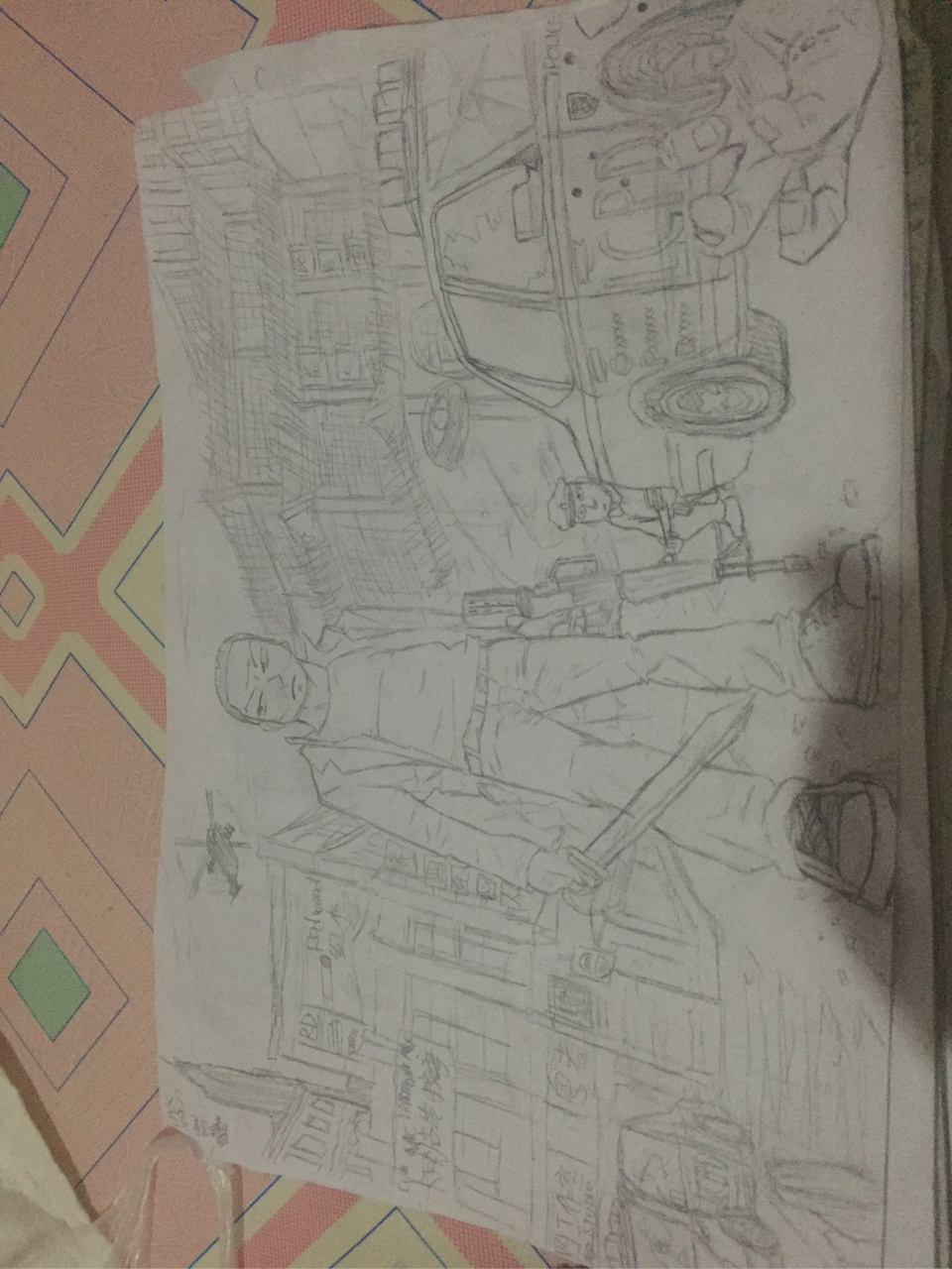 血战唐人街,第一次画人物没有经验,请多多指教