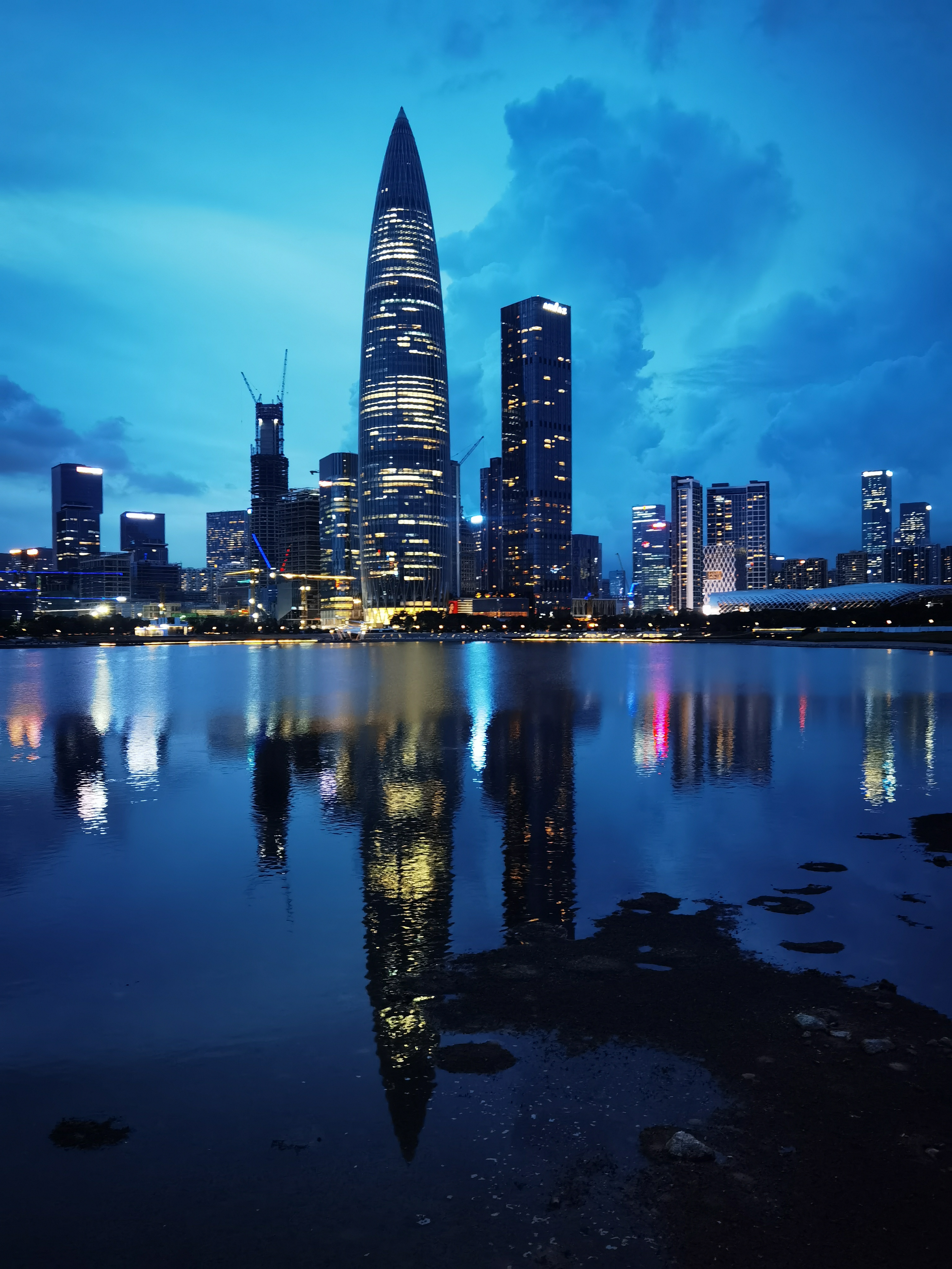 深圳蛇口海上世界到人才公园的夜跑