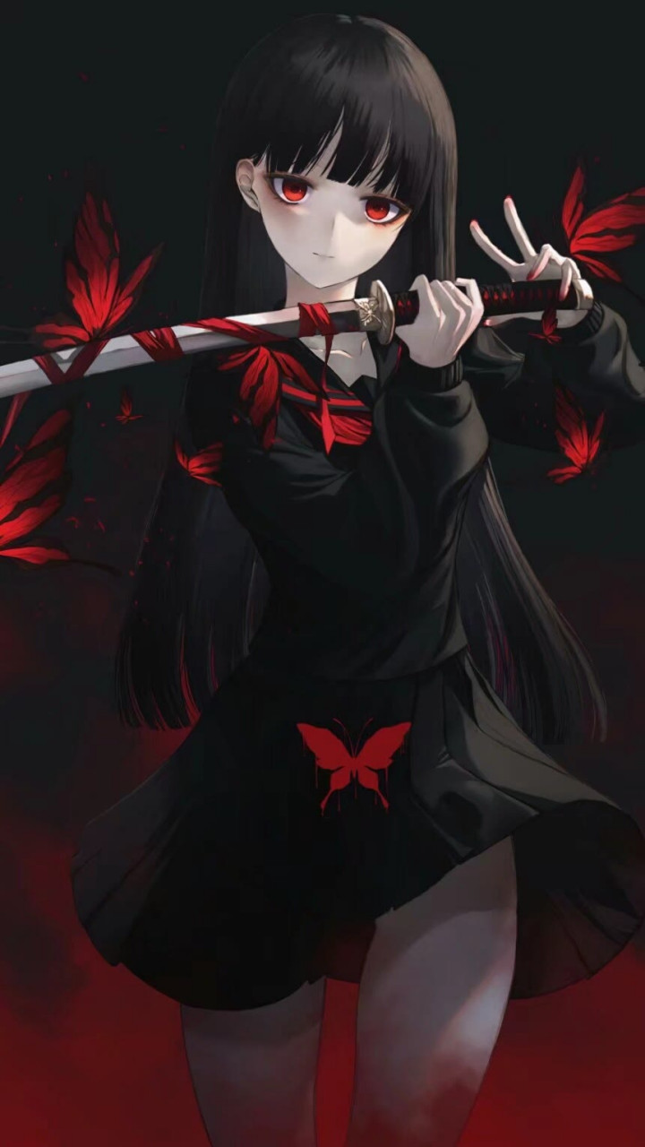 二次元美图#黑色系