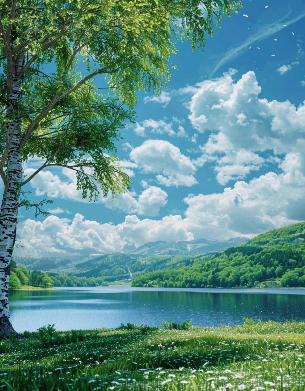 带你走进画中画,春色满园映眼前.  花红柳绿情意浓,莺歌燕舞乐无边.