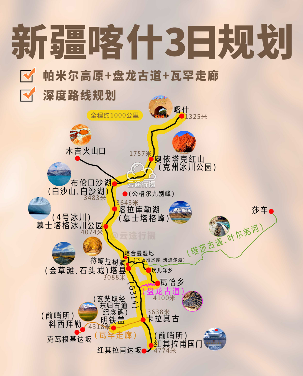 97最新新疆南疆喀什帕米尔高原3日旅游攻略大全,深入小众摄影景点