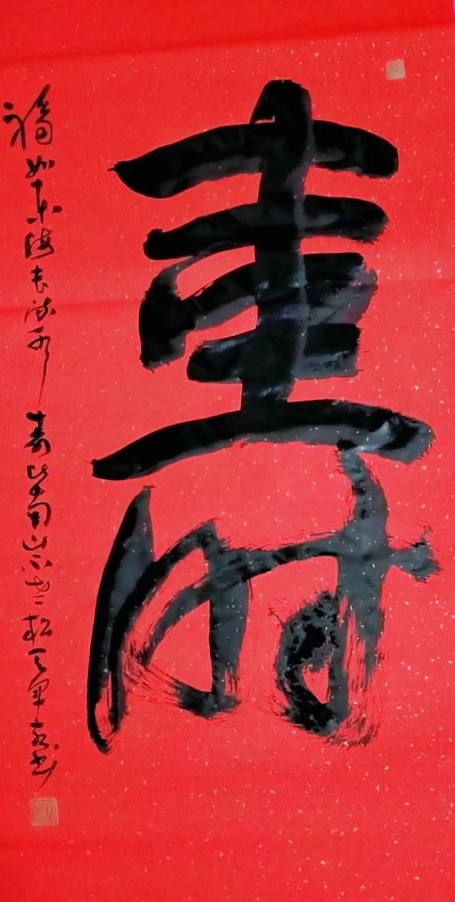 王天军书法作品《寿》