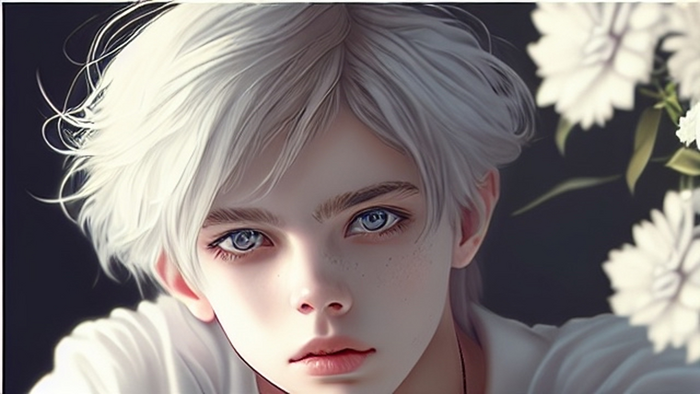 动漫少年,白发,cg感#我爱二次元# #二次元动漫# #二次元美图# #二次元