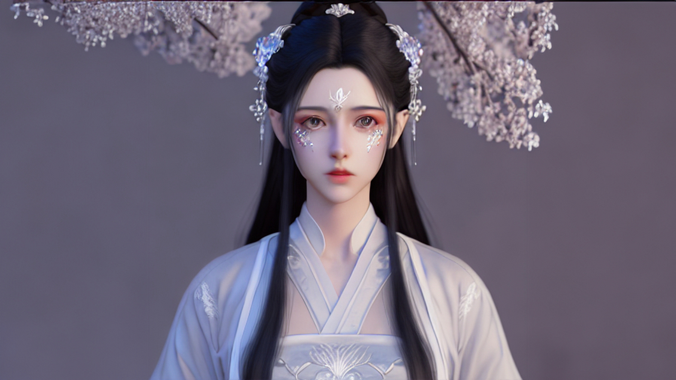 国风美女,唯美二次元#二次元少女# #八月创作激励计划