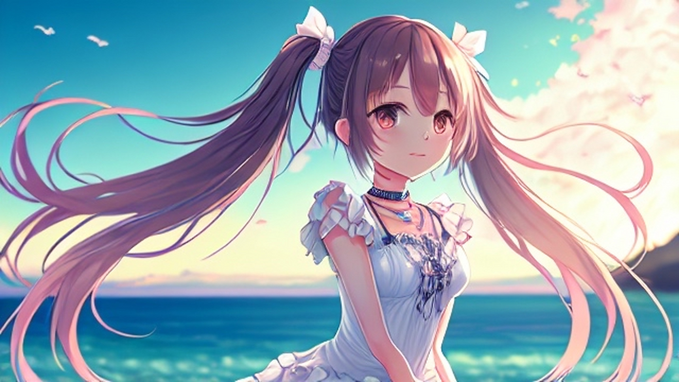 可爱唯美,双马尾#二次元少女# 二次元少女