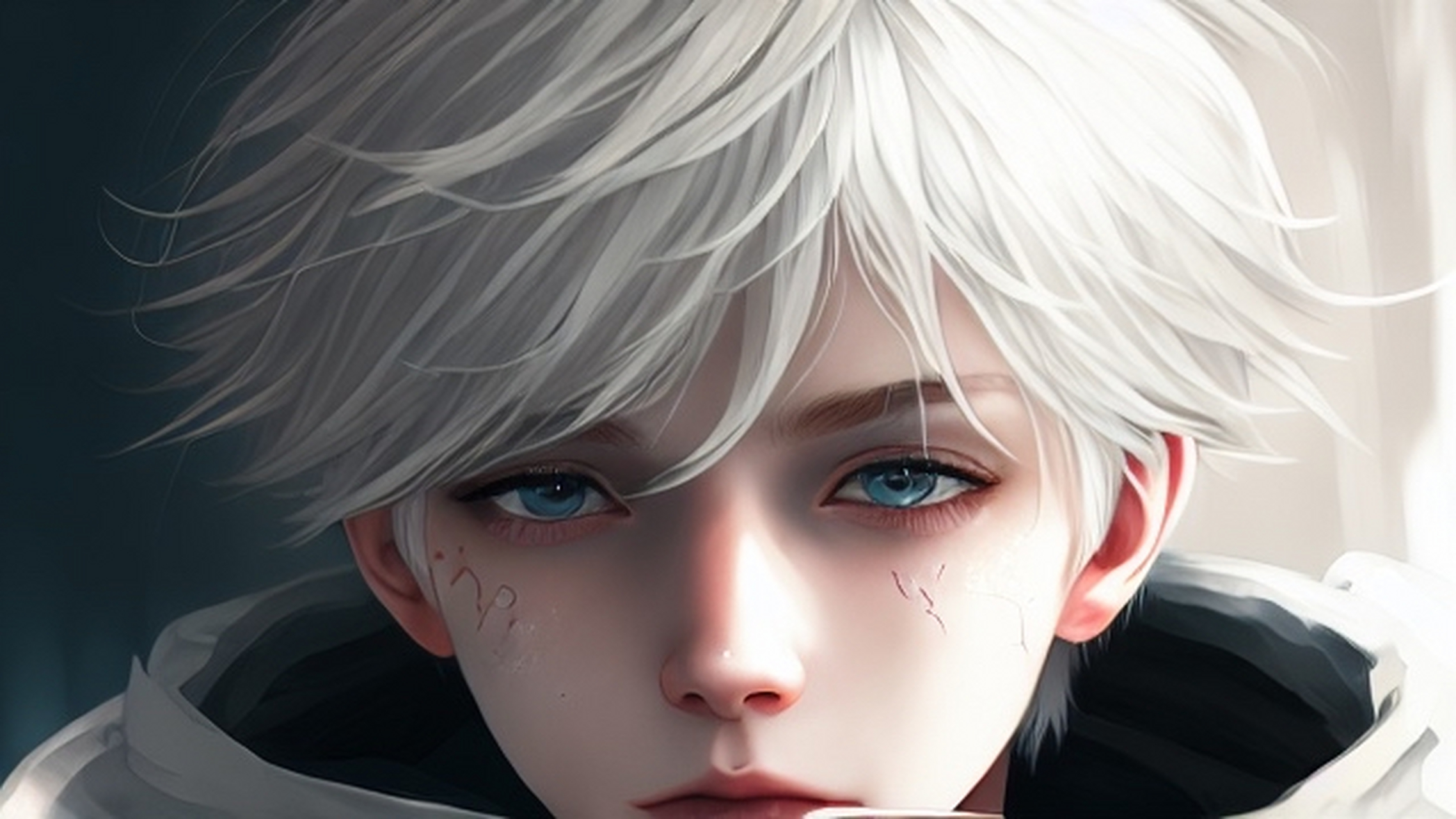 动漫少年,白发,cg感#我爱二次元# #二次元动漫# #二次元美图# #二次元