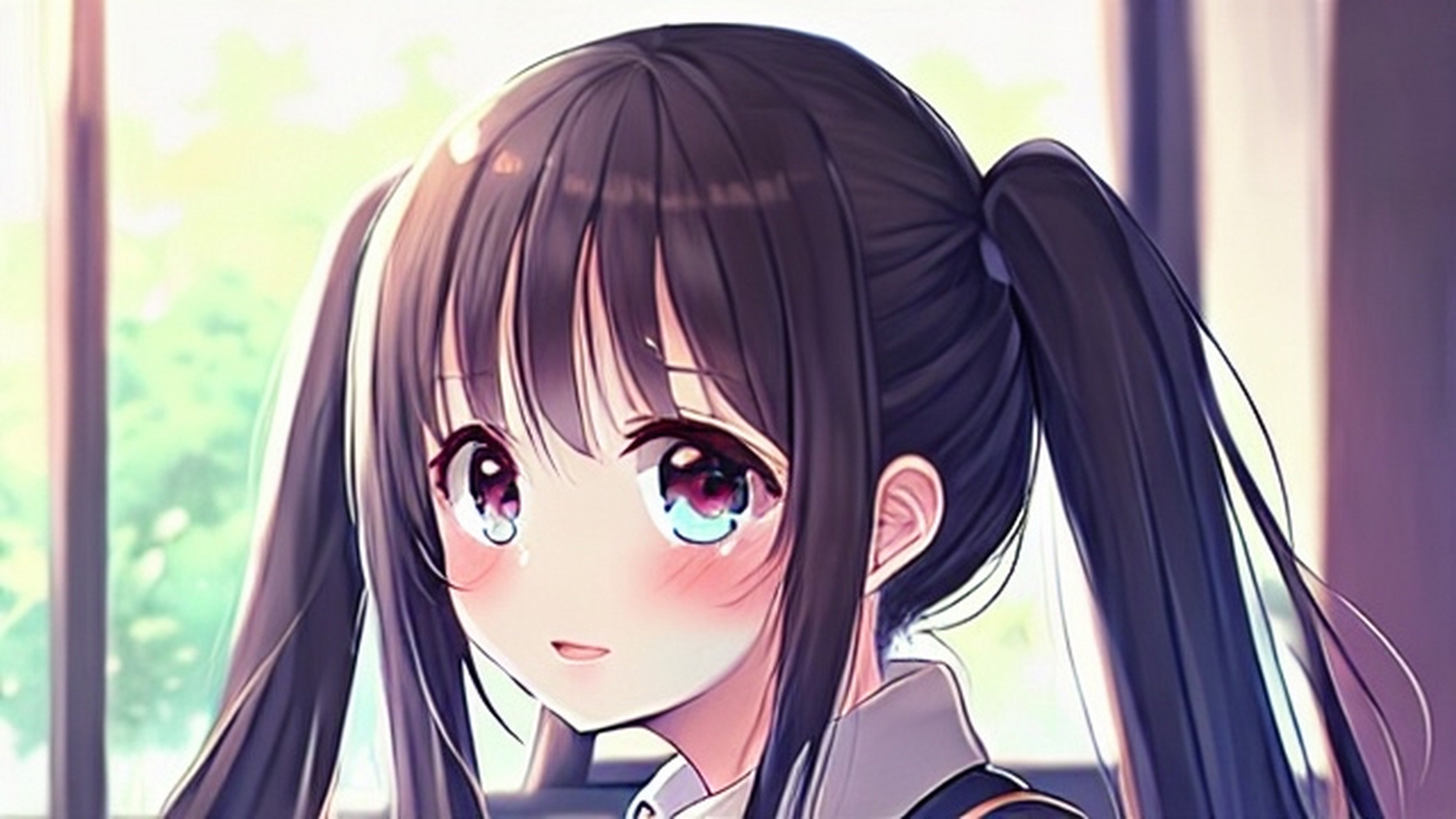 少女,清纯可爱,校园风#二次元少女