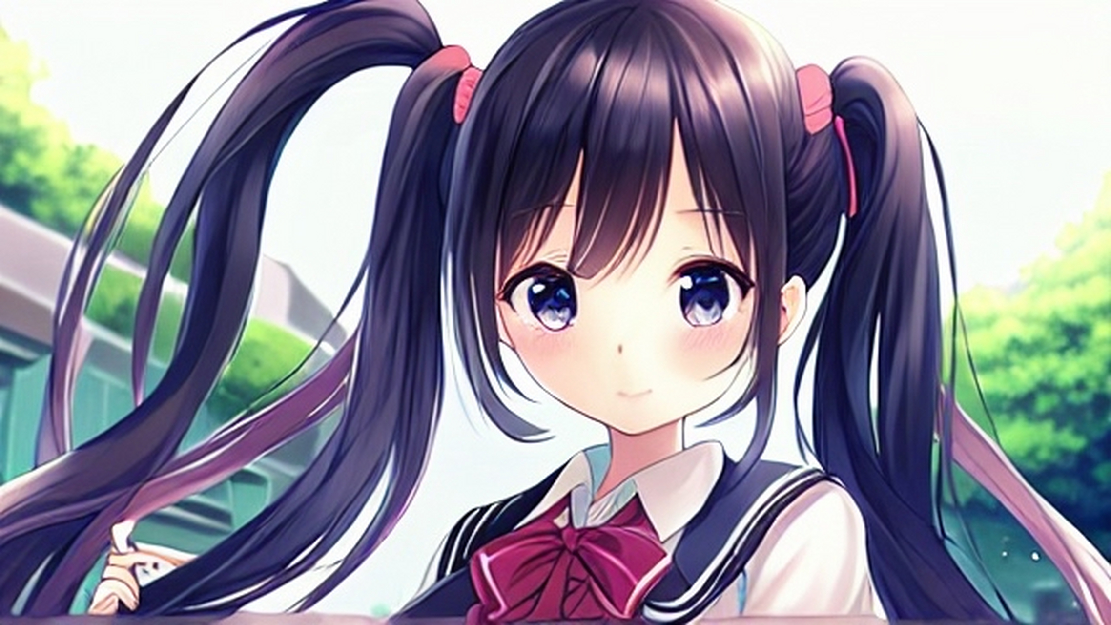 少女,清纯可爱,校园风#二次元少女