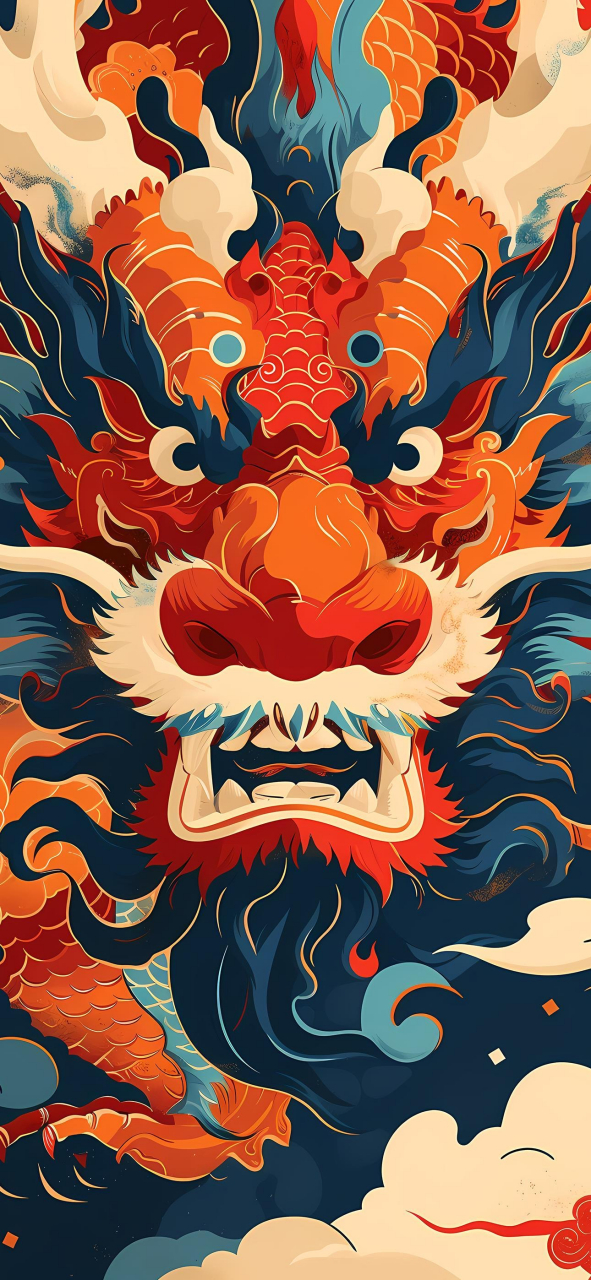 龙纹壁纸|龙年纹样壁纸