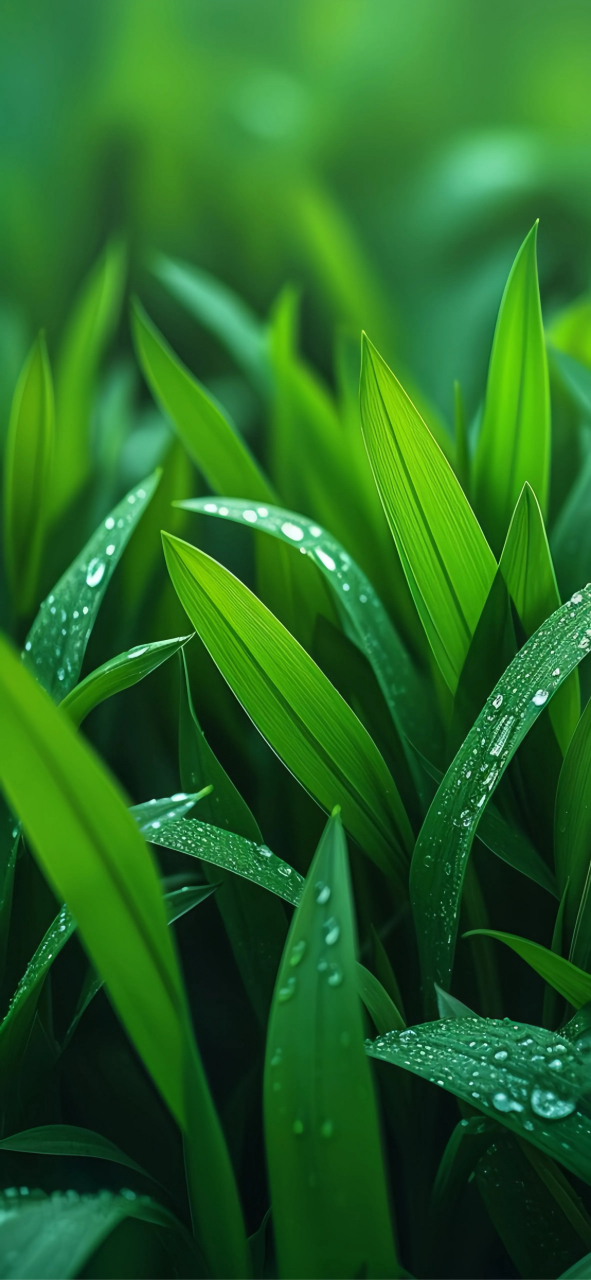 小草绿色壁纸:春风轻拂绿丝绦,小草萋萋春意闹.