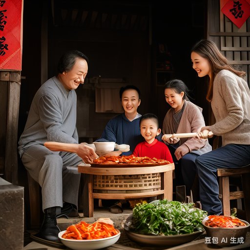 在寒冷的冬日