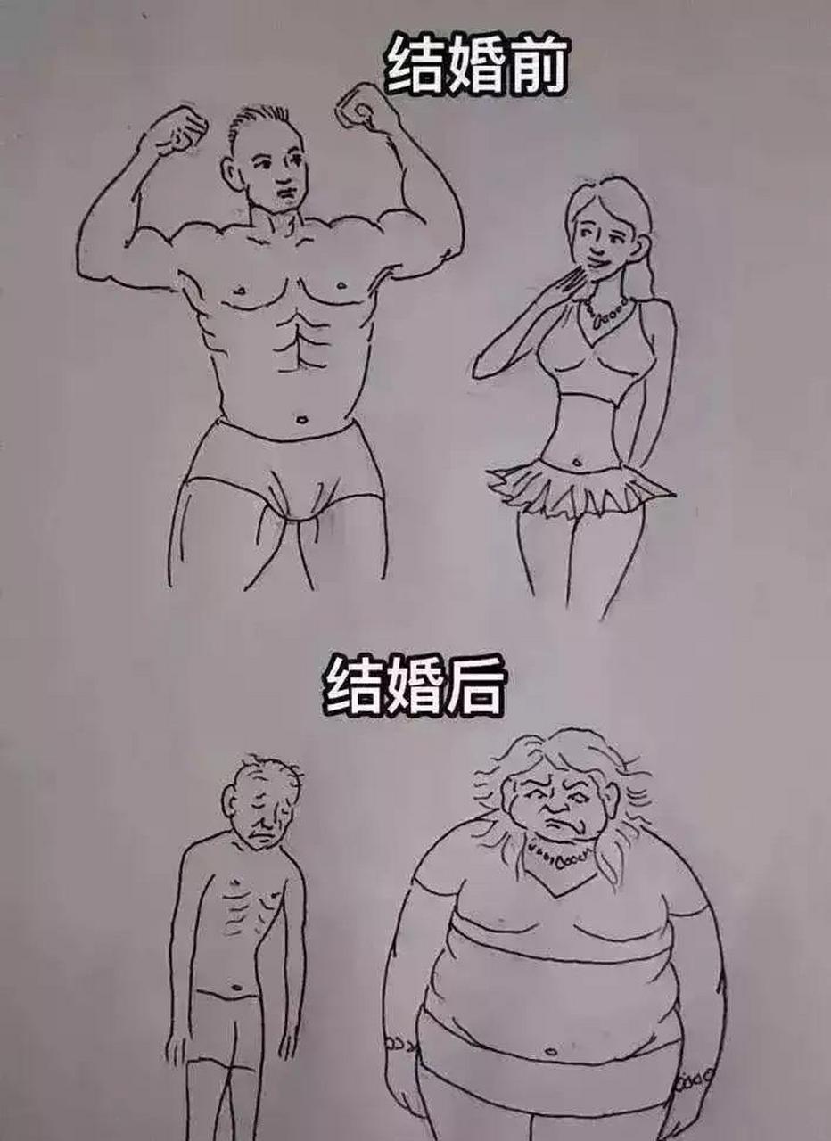 女人结婚前结婚后图片图片