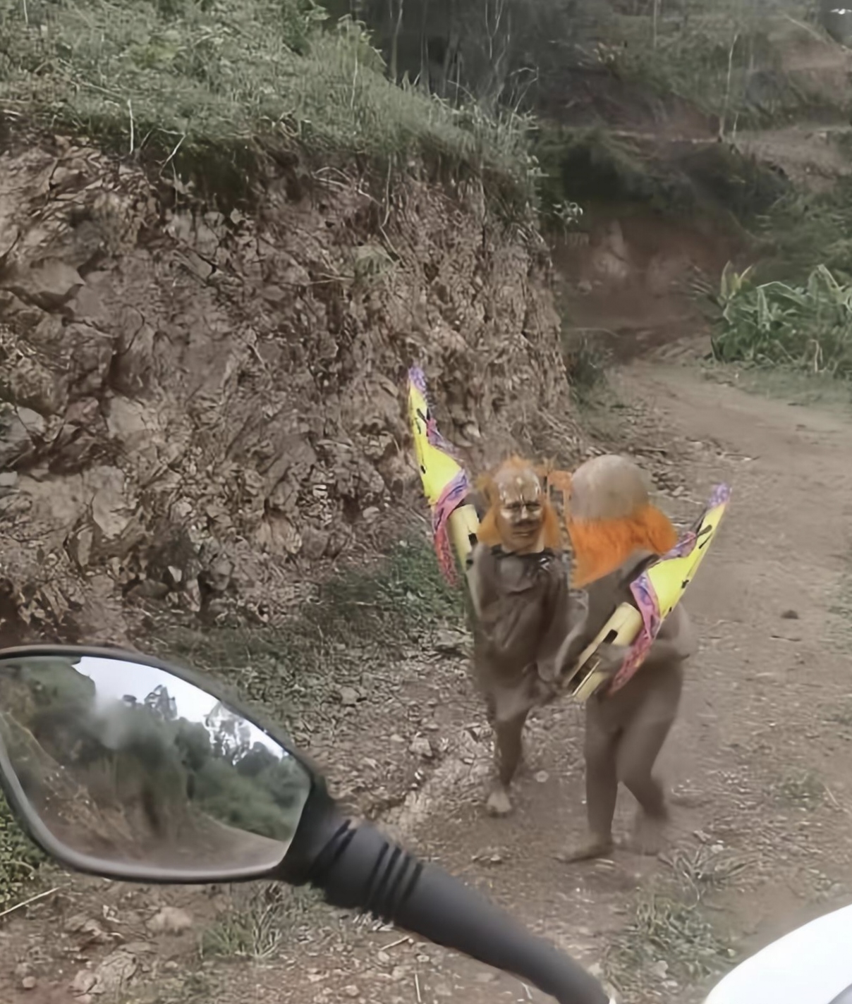 路过一处险恶地带时,眼前景象直接把我惊呆,现在腿都下软了,不知道