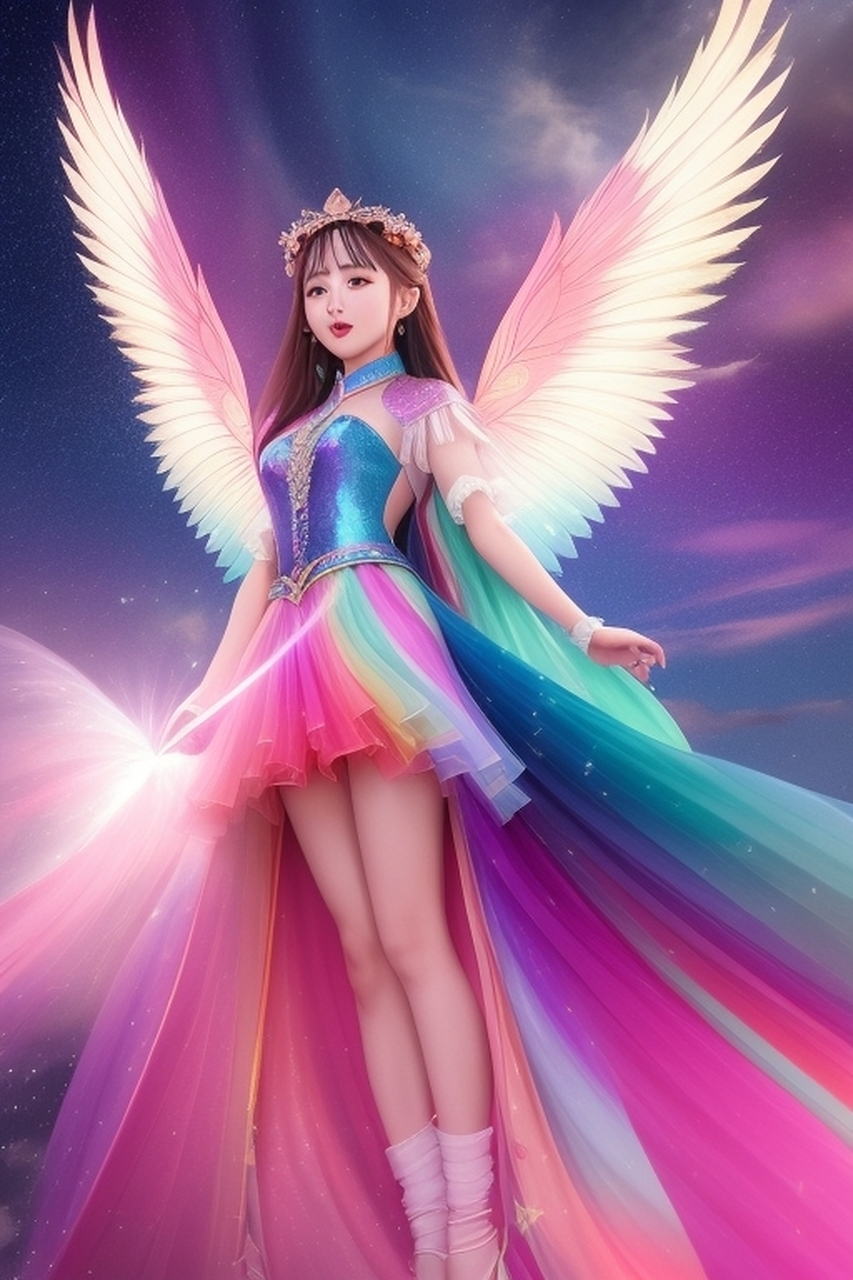 天使的翅膀 #美女# #传递正能量