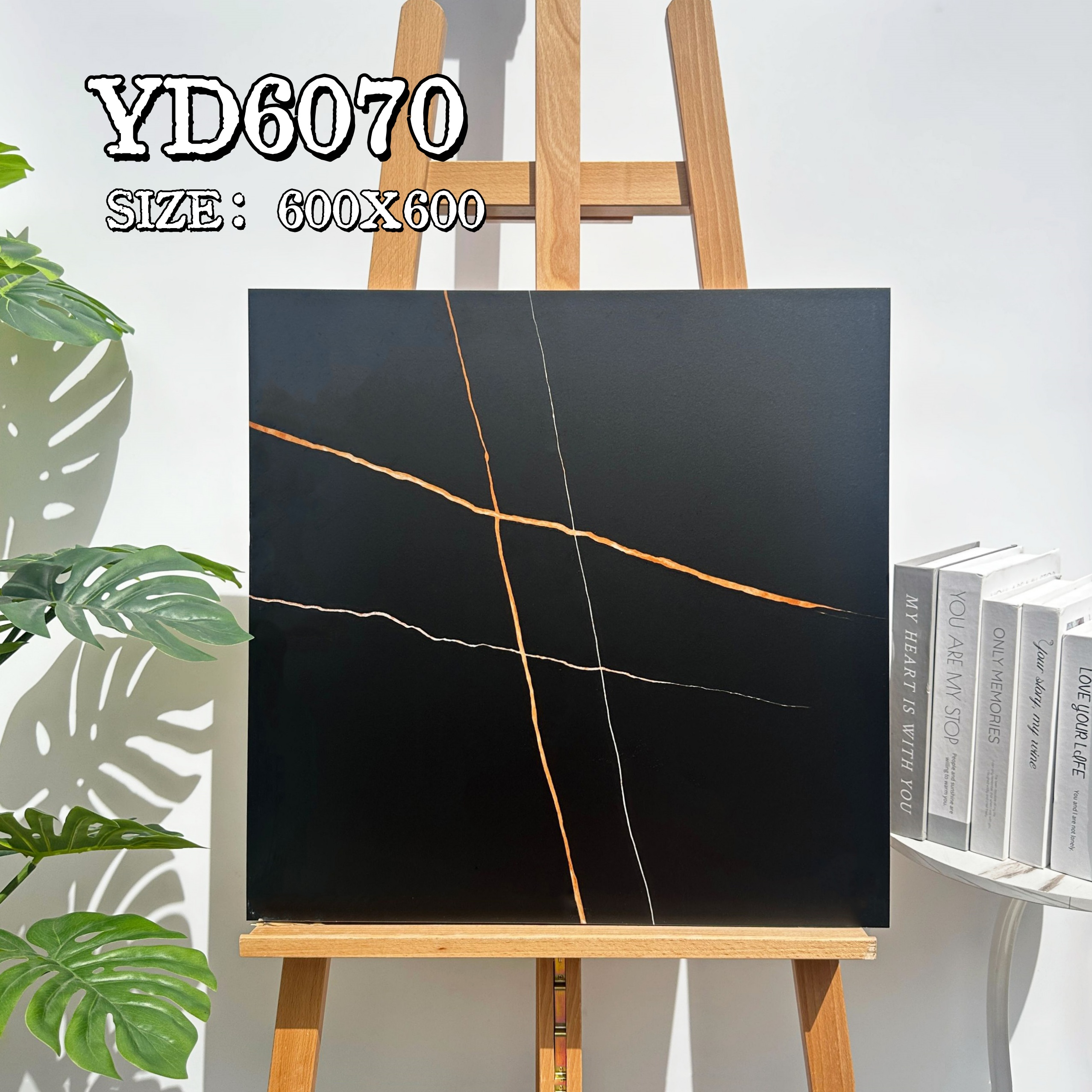 600*600黑白根,劳伦黑金仿古砖#建筑材料