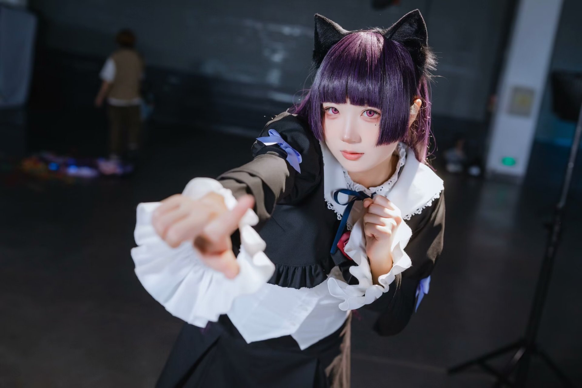 动态连更挑战# #cosplay#   今天又见到了那个穿水手服的紫发小姐沣