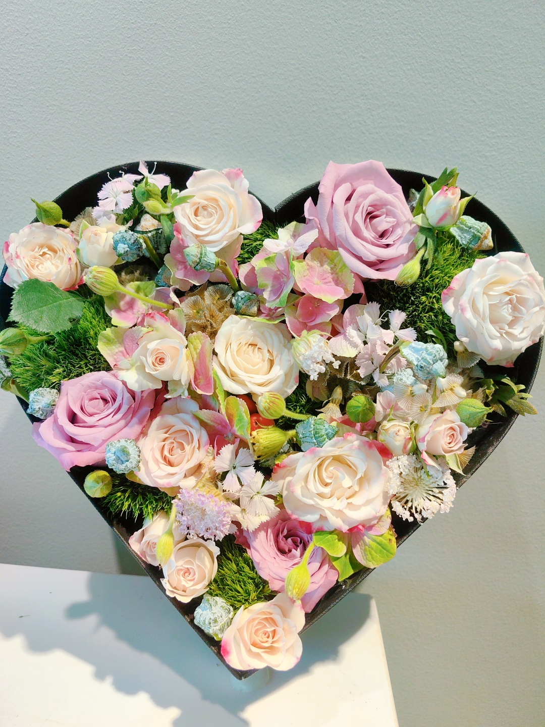 这款心形花束,简直是浪漫到爆炸!