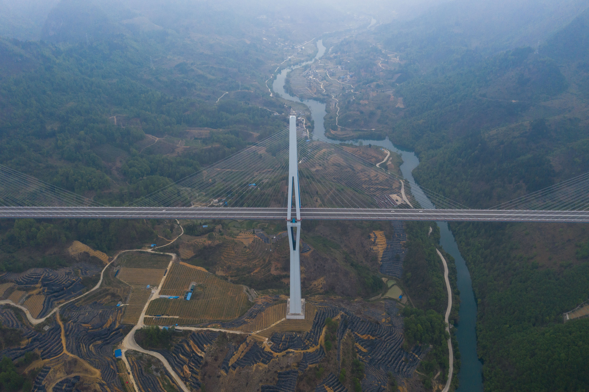 向黔一步 寻找新贵玩家##春日花海dou看贵州# 平塘特大桥位于中国