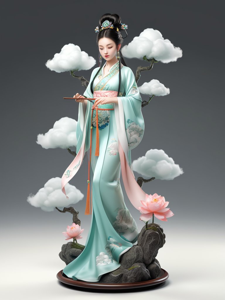 中国风美女雕像,惊艳时光✨