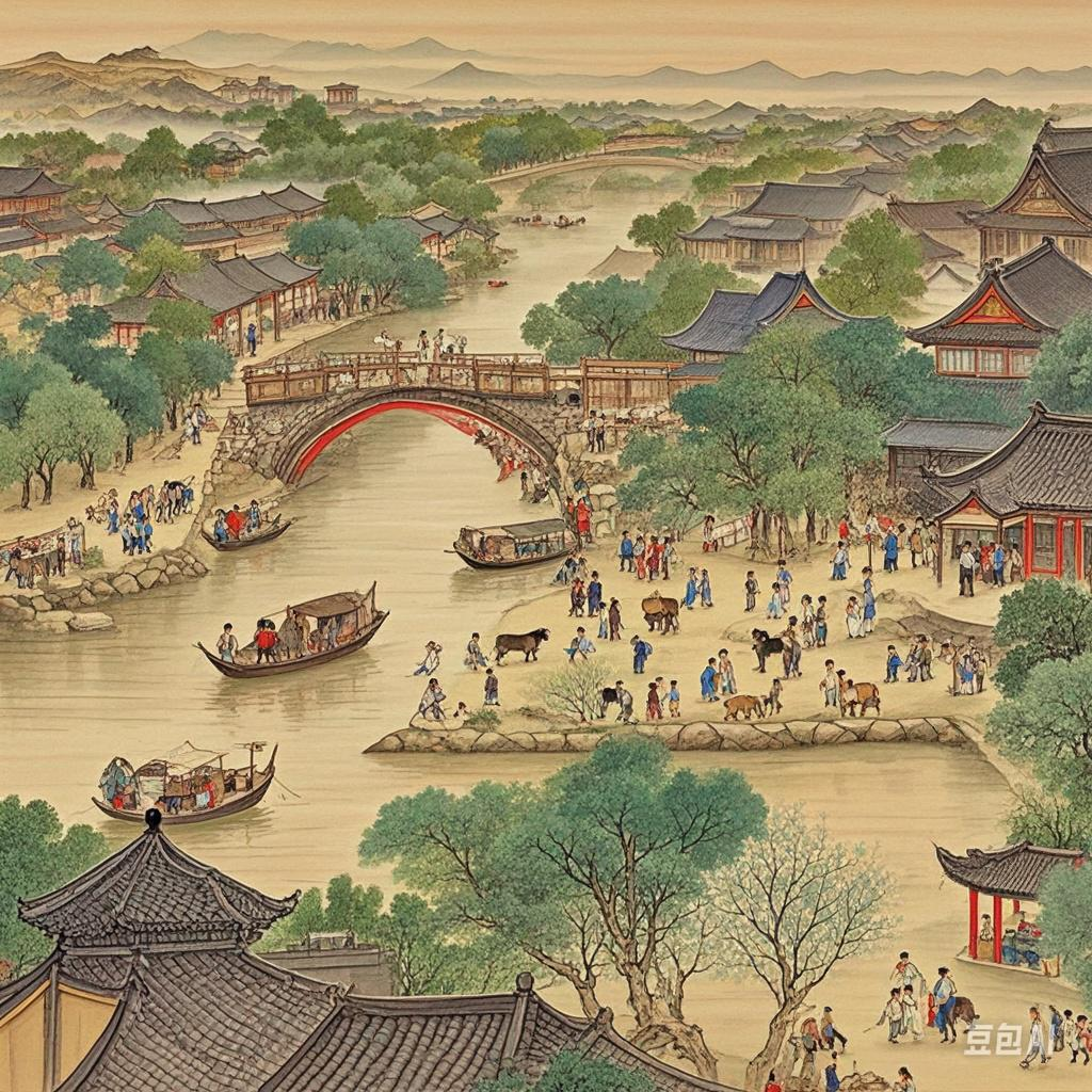 《清明上河图》是一幅描绘北宋汴京