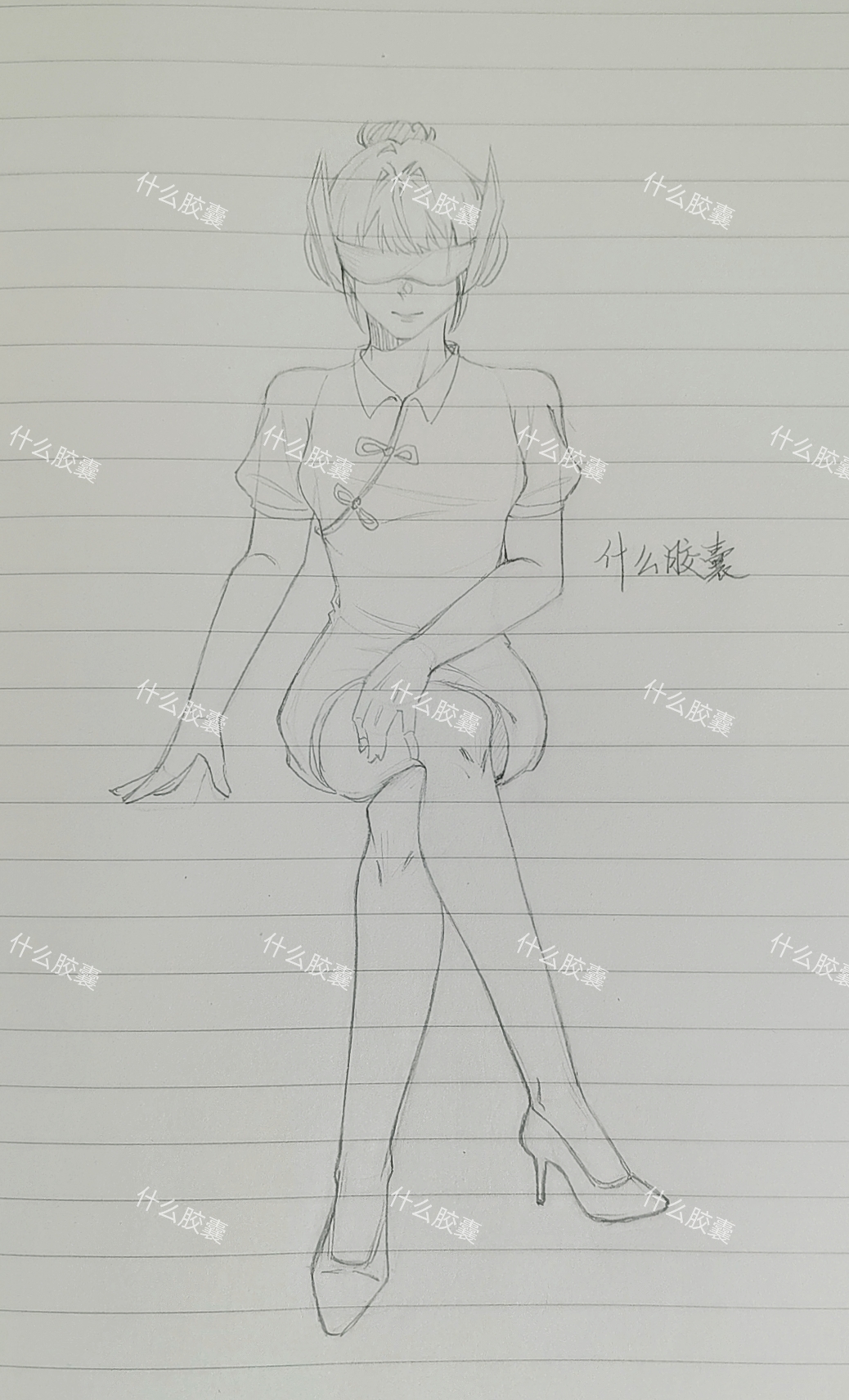 给苏落aaa老师改的画捏(0766`) p2是原图 p1是按要求改的成人比例