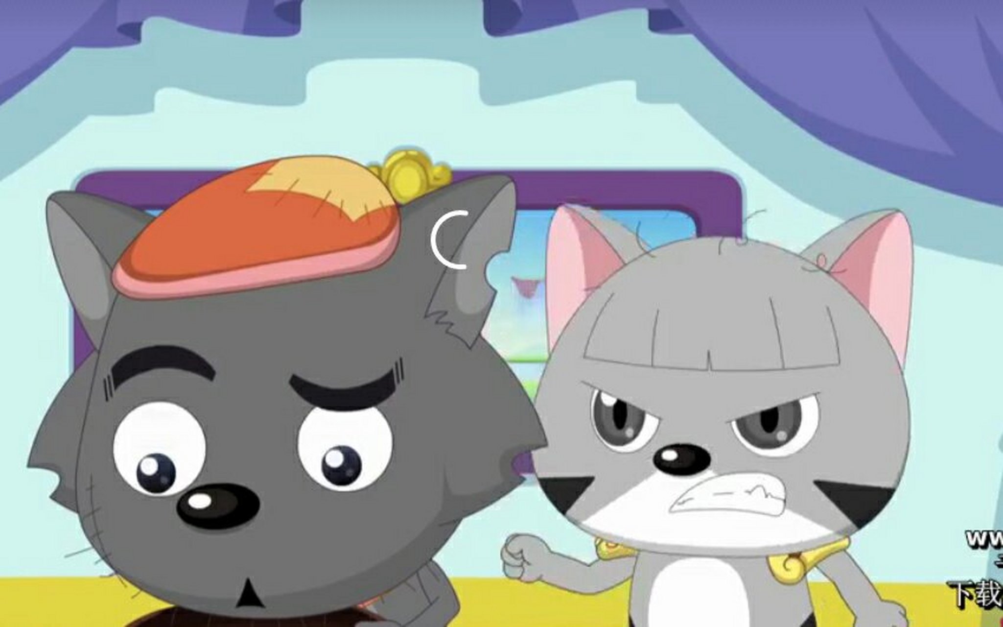 奇猫国的士兵摘下帽子的样子