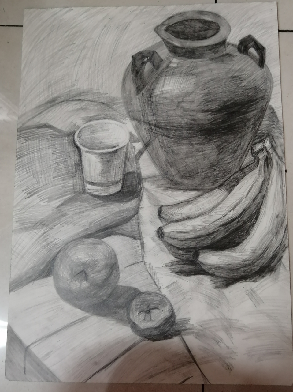 这个是素描5级,看看能不能过,谢谢.