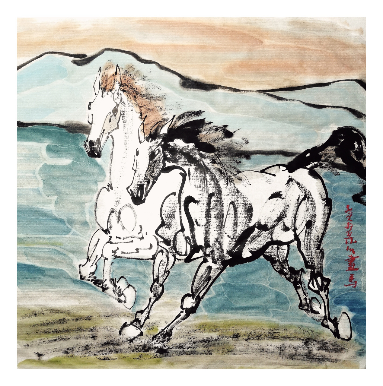 世上驽骀眩凡目,衹今谁识马中龙.