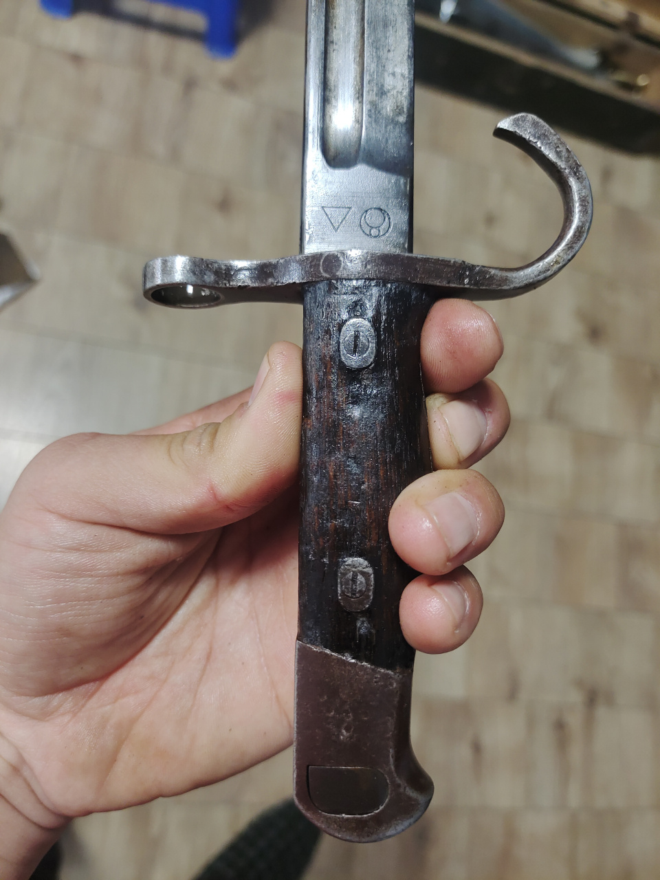 日本三十年式刺刀,名古屋兵工厂监制,爱知工业生产的刺刀!