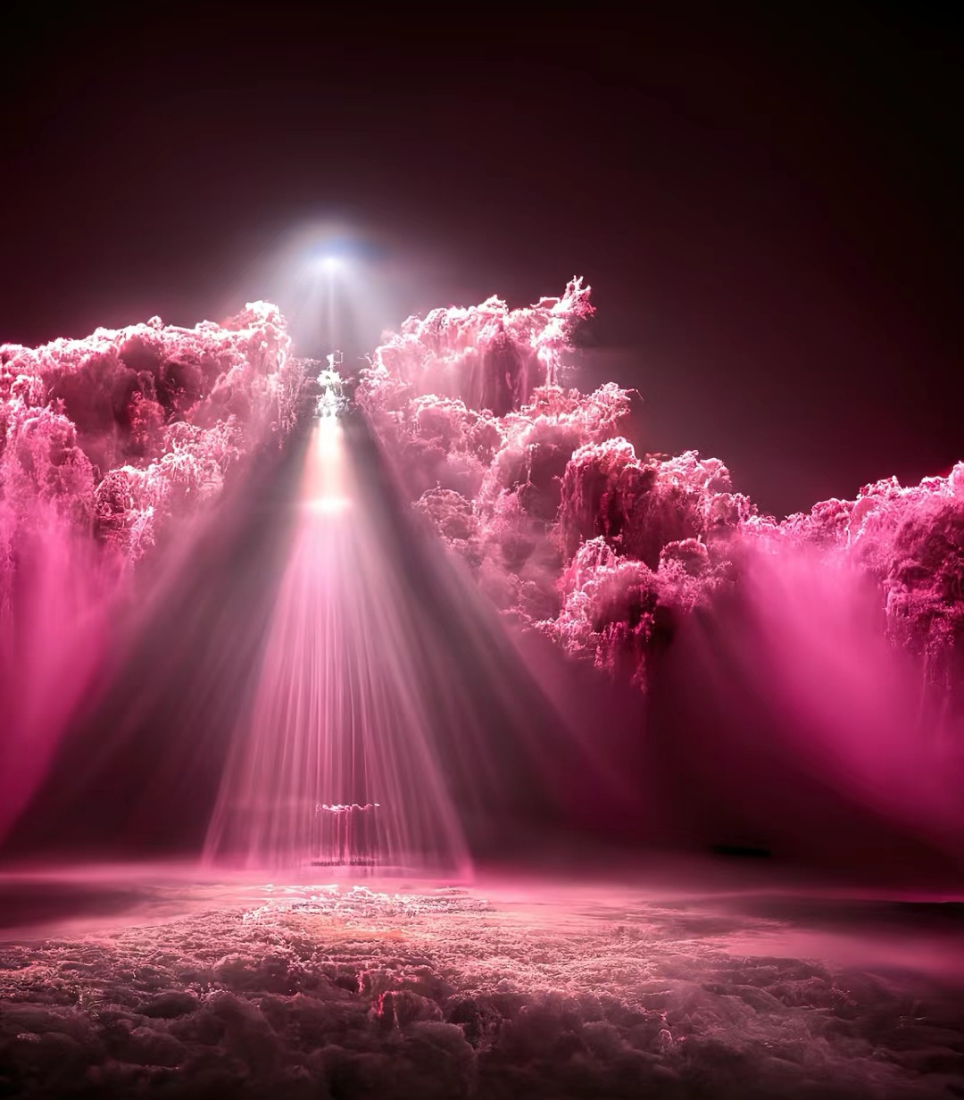 96  92那时夕阳正好,整个天空像是被染上了淡淡的粉色.