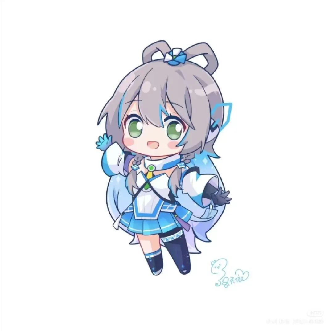 可爱的天依酱q版#洛天依