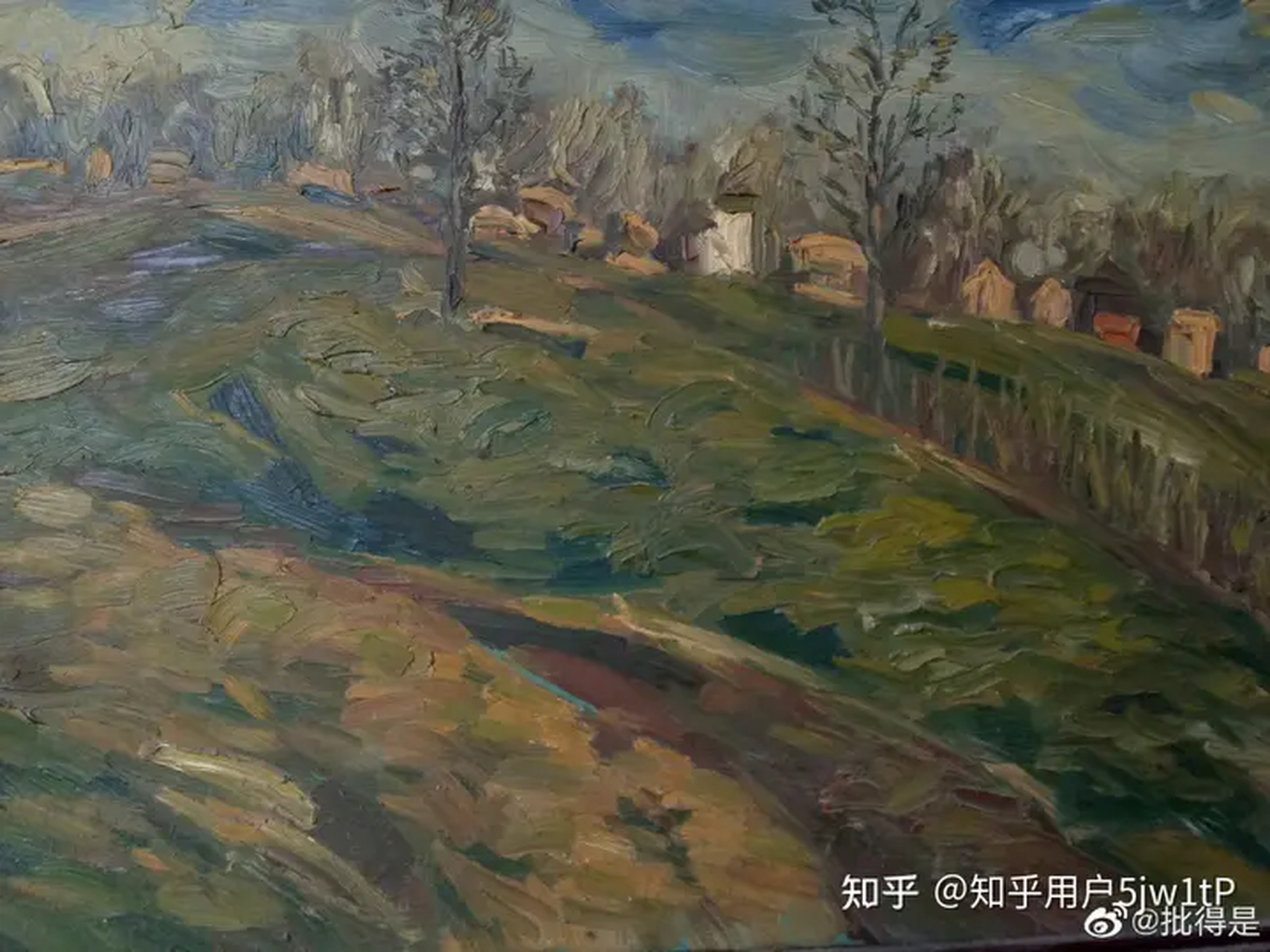 批得是老师的一组现场油画写生,与大家分享.
