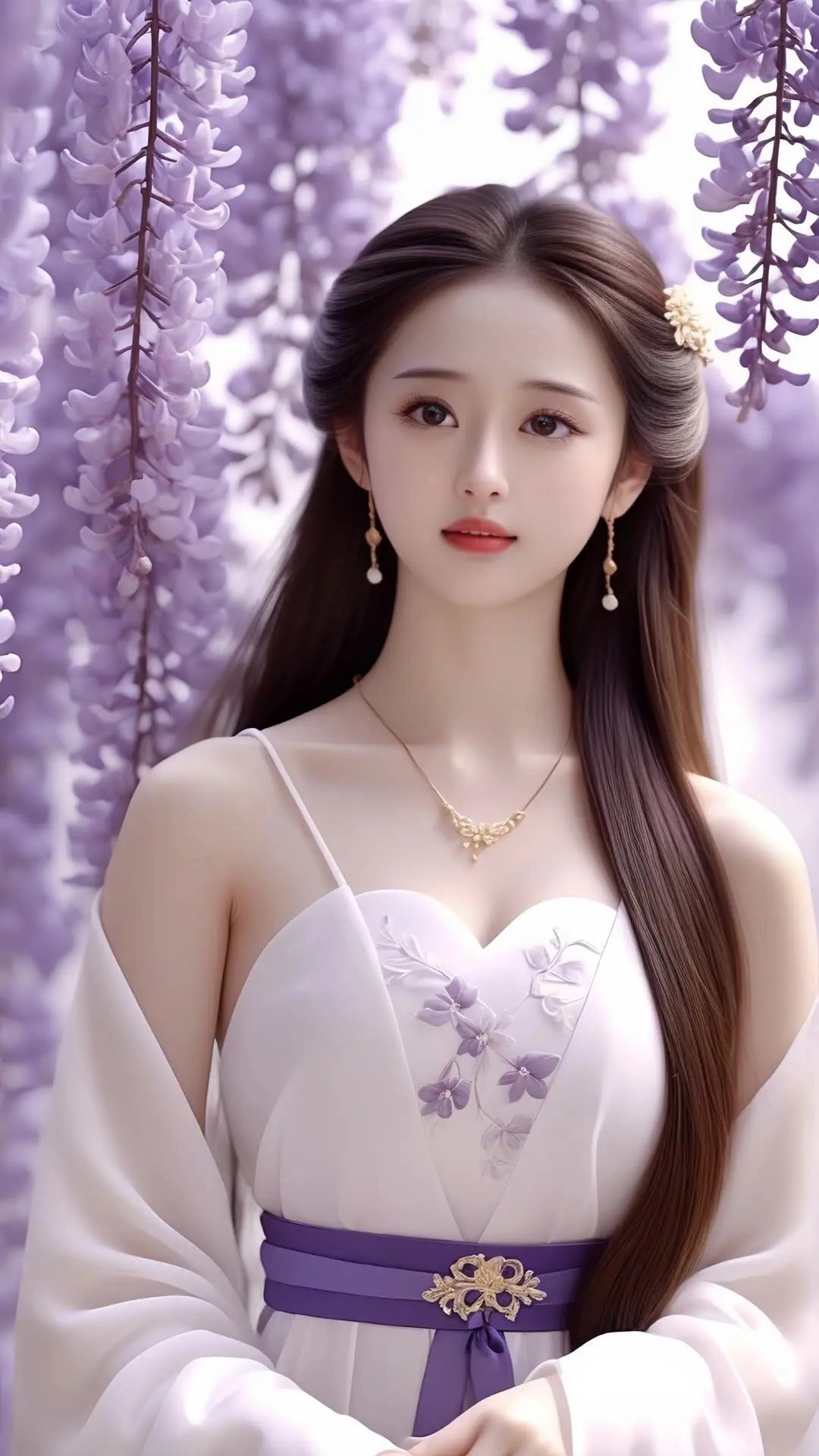 95紫色浪漫,古典仙女的穿越之旅94  淡紫与白的交织,如梦如幻的